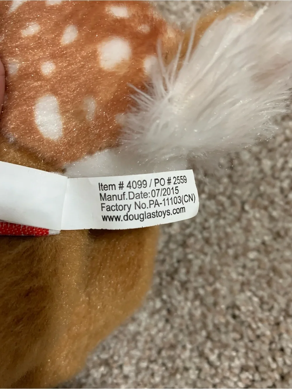Douglas Cuddle Toys Glory Deer Fawn #4099 Stuffed Animal Plush